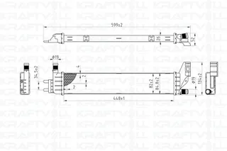 Yardimci Su Radyator Intercooler Dacia Duster I, Ii 10> Sandero Ii 12> Dokker 12> Lodgy 12>