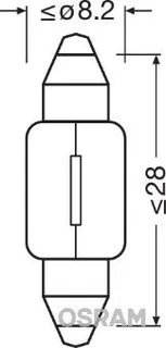 12v Ampul 3w Sofit Ampul