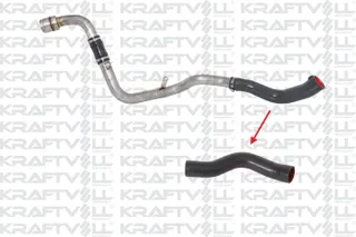 Turbo Hortumu Metal Boru Haric Ok Ile Gosterilen Kucuk Hortum Logan 1,5dci K9k