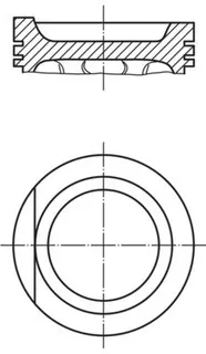 Piston+Segman (81,51mm 0,50) Caddy I Golf Ii / Iii / Iv Jetta I / Ii A80 A100 Cordoba Ibiza Ii Toled