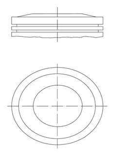 FM 87-71666 050 Piston+Segman 77.6 Mm Astra G Corsa C