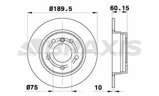 Fren Diski Arka Bmw E36 91>98 E46 97>05