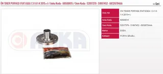 Ön Teker Poryasi 1.3-1.6-1.4 15=> Fiat Egea 15-
