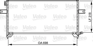 43-3105 Klima Radyatoru Nissan Pick Up (D22) 2.5 D M-T 1998-