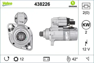 Mars Motoru 12v 12 Dis Golf Vi Passat Transporter V 2,0