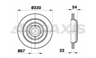 Fren Diski Arka 4-Matic X164 06>12 W251 07>14 W164 05>11