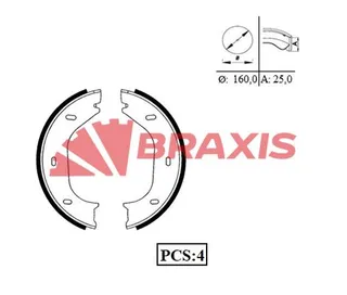 Fren Balatasi Arka (Park Freni Pabucu) W116 76>80 W126 85>91 W123 79>85 R107 74>85 C107 74>81