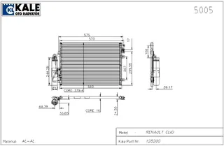 Klima Radyatörü Renault Clio Ii Kango 97-01 1.2 1.4 1.5 (1 Sira Al+Pl Sistem)