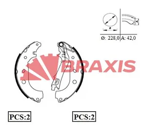 Arka Fren Balatasi (Pabuclu) Grande Punto Linea Fiorino 1.3jtd Multijet Grande Punto Linea 1.4 8v 06