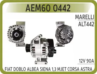 Alternator Fiat Doblo Albea Siena 1,3 Mjet / Opel Corsa