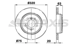 Arka Fren Diski Bmw E60 E61 320mm