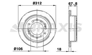 Arka Fren Disk Aynasi Toyota Land Cruiser 2.4td