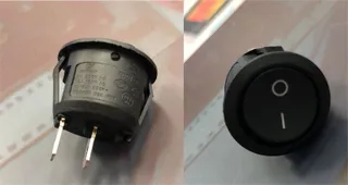 Mini Açma Kapama Anahtari Işiksiz (Yuvarlak)
