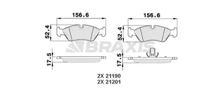 On Fren Balatasi Astra Classic 99>02 Astra F 92>98 Vectra A 89>95 Vectra B 96>02 Omega 86> Kadett E