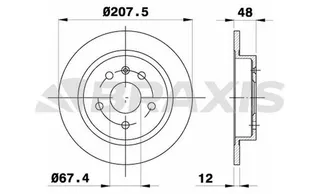 Arka Fren Diski 16 Inch Insignia A 1,4 1,6 1,8 2,0 08 >