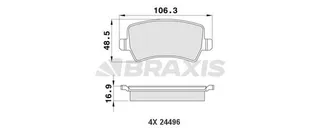 Fren Balatasi Arka S-Max 09> 06> Galaxy Iii 06> / S60 10> S80 06> V60 V70 06> Xc60 08> Xc70 06> / Ra