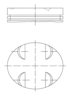 FM 87-70206 050 Piston+Segman 92.50 Mm E38-E39-X5 E53 Range Rover Iii 4.4