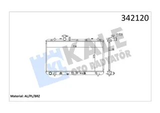 Motor Su Radyatoru Jimny 01> Otomatik (375x457x27)