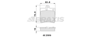 Fren Balatasi Arka W202 95>00 S202 96>00 W203 00>07 Cl203 08>11 W210 95>00 R170 96>00 R171 04>11