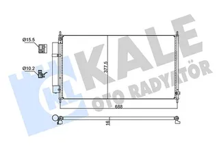 43-2021 Klima Radyatoru Honda City (Gd) 1.3i 2003-2008