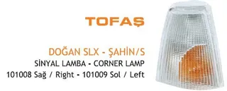 Ön Sinyal Lamba Beyaz Sağ Fiat Dkş Doğan Slx-Kartal Slx 93