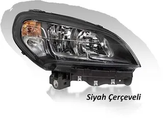 Far Motorlu Siyah Çerçeveli Sol Fiat Doblo (2015? )
