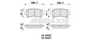 Arka Fren Balatasi Insignia A 08>17 Saab 9.5 10> Malibu 2.0d 2.4 12> (16 Inc Jant) (Metal Indikatorl