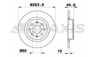 Arka Fren Diski Fiat Grande Punto Punto Evo 1.2 1.3 1.4 T-Jet 05> Opel Corsa E 1.0 1.3 Cdti 1.4 14>