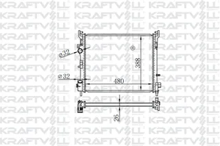 Motor Radyator Clio Ii Thalia 1,5dci 09> Mekanik Klimali (1 Sira Alb Sistem) / (479x389x26)
