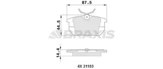 Arka Fren Balatasi Coupe Marea Marea Weekend Tempra Tipo 2.0ie 16v