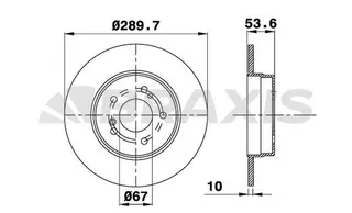 Fren Diski Arka W203 02>07 Cl203 02>08 S203 02>07 C209 02>09 A209 03>10