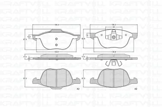 On Fren Balatasi Focus 04> C-Max 07> Kuga 2.0 Tdci 08> Volvo C30 C70 Ii S40 Ii V50 03> Mazda 3 03> M