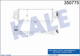 42-3115 Turbo Radyatoru (Intercooler) Renault Trafic Ii Panelvan/Van 2.5 Dci 135 135 Hp 2003-