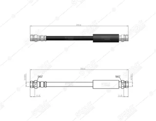 Arka Fren Hortum Vw Golf V 03-09 Golf Vi 08-13 Jetta Iii-Iv 05-10 Passat 05-12 Disk Çap: 310mm Audi A3 Leon Toledo 04-09 Octavia 04-13 Super B 08-15