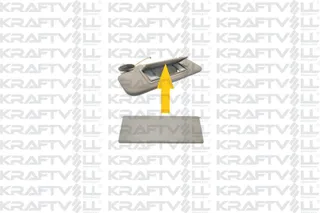 BSG 65-935-019 Güneslik Makyaj Ayna Kapak Gri Sag / Sol  Astra H