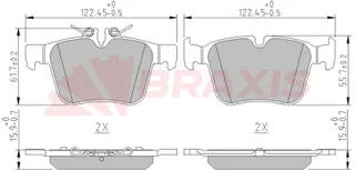 Fren Balatasi Arka C-Class W205 14> S205 14> C205 15> A205 16>