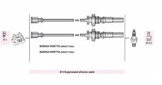 Buji Kablosu Takim Mitsubishi Lancer Colt Carisma 1.3-1.6 16v 01>