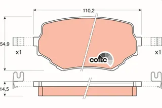 Disk Fren Balatasi Ön Suzuki Grand Vitara I 1998-2005, Vitara 1994-2005, Vitara Cabrio 2003-2005
