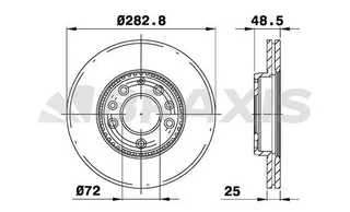 On Fren Diski (Aynasi) Mazda 6 2002-2007 (283mm)