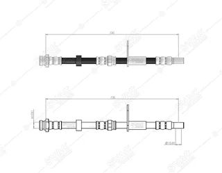 Ön Sağ Fren Hortum Mitsubishi L-200 Cr 04/-