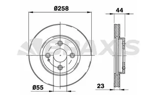 On Fren Disk Aynasi Havali Mazda 2 1.3 / 1.4 Mzr Cd / 1.5 / 1.6 Mz Cd 07 Ford Ka+18>