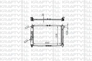 Motor Su Radyatoru Aveo Kalos T200 T250 1,4 16v Mt 2003> 2008 (600*418*16) Brazing (Mt)