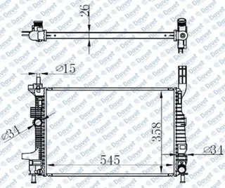 16-1928 Su Radyatoru Mekanik Ford Focus Iii 1.6 Tdci M-T Ac+/- 2011-
