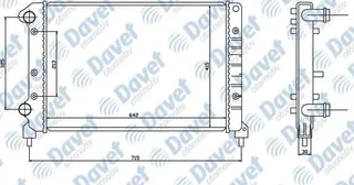 VEKA 16-1809 Motor Su Radyatörü Mekanik Fiat Doblo 1.2i M-T 01 10