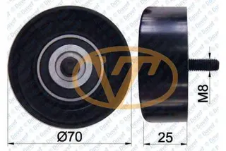 49-1903 V.Kayisi Gergi Rulmani Plastik Ford Fiesta Iii 1.1 70x26 1989-1995