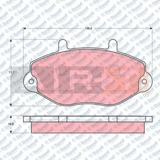 05P461 Fren Balata On Fisli Ford Mondeo Ii 1.6i 16v 1996-2000 / Mondeo Ii 1.8i 16v 1996-2000 / Mondeo Ii 2.0i 16v 1996-2000