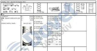 Motor Piston Segman M131 1.6 ( Std )