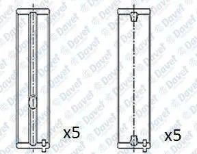 MAHLE-029HS19911000 Ana Yatak ( Std ) Transporter T5 Passat Caddy Iii Polo Vi Passat 1.2 1.6 1.9 2.0 Tdi (Axb-Bkp-Bkd-Bj