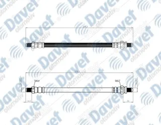 WBH0385 Fren Hortumu Arka Sol-Sag 340mm Ford Ka 2008-
