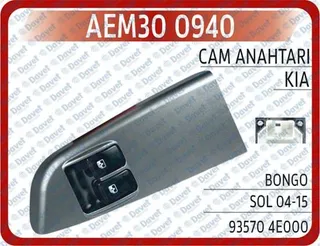 Cam Kaldirma Dugmesi Sol Ciftli Kia Bongo K2500 2004 -> Kasali 7 Pin